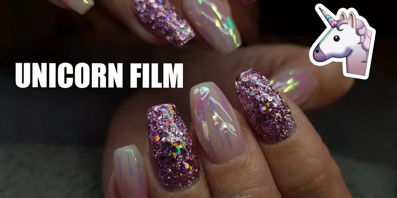 Unicorn Acrylic Nails Coffin